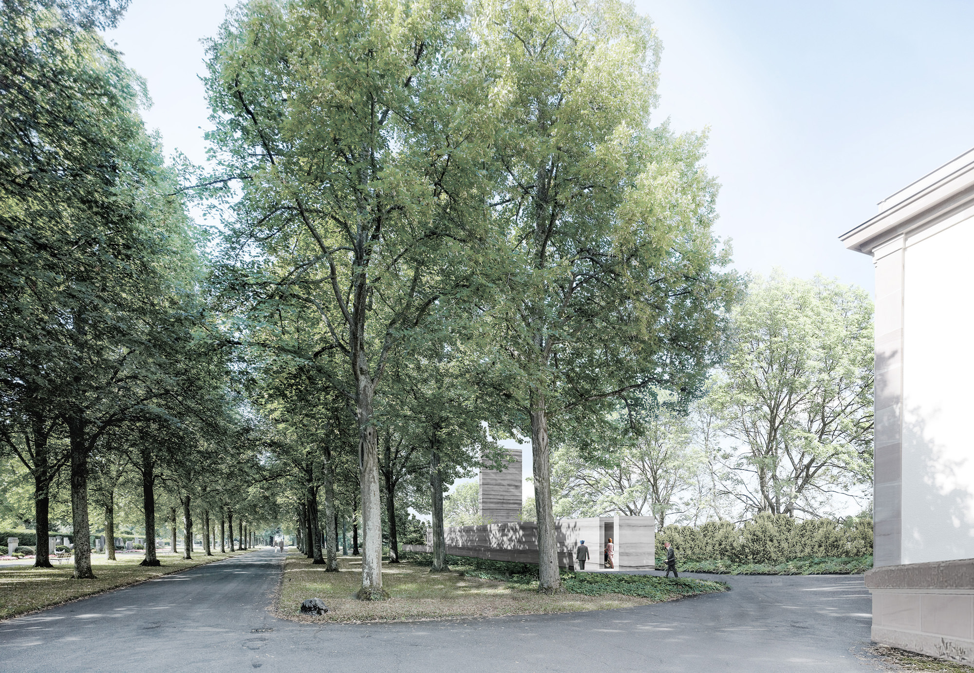 Lost Architekten · Krematorium Friedhof am Hoernli, Basel · Wettbewerb, 2012