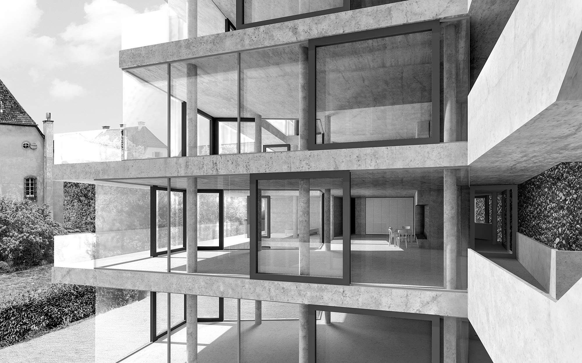 Lost Architekten · Wohnhaus Spitalstrasse, Basel · Wettbewerb, 2014