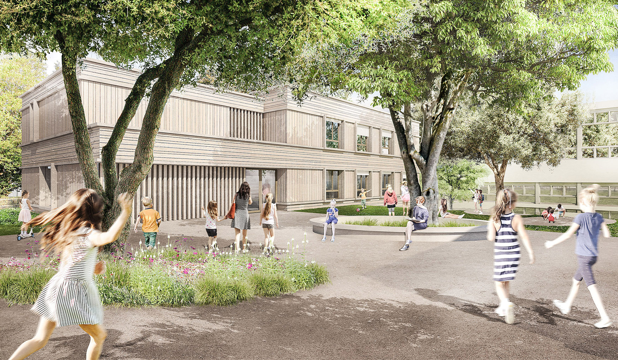 Stoffel Schneider Architekten · Kindergarten Erlen, 2018